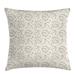 East Urban Home Indoor/Outdoor Floral 36" Throw Pillow Cover Polyester | 36 H x 36 W x 0.1 D in | Wayfair 35F0F8DB3E954F4B9485E7D10AA5F4EC