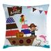 East Urban Home Ahoy Its A Boy Indoor/Outdoor 40" Throw Pillow Cover Polyester | 40 H x 40 W x 0.1 D in | Wayfair FF6B41041CD3497BA59FD8356B68C869