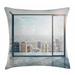 East Urban Home Indoor/Outdoor 36" Throw Pillow Cover Polyester | 36 H x 36 W x 0.1 D in | Wayfair 4EA9C8996B2243B89CC05D4FE8BFCD10