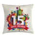 East Urban Home 15th Birthday Indoor/Outdoor 36" Throw Pillow Cover Polyester | 36 H x 36 W x 0.1 D in | Wayfair 59A2274C2E824792A93F0107390BF21C