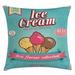 East Urban Home Ice Cream Indoor/Outdoor 36" Throw Pillow Cover Polyester | 36 H x 36 W x 0.1 D in | Wayfair E4D26524A153484E93CA9BF2D3757DA2