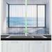 East Urban Home 2 Piece Empty Urban Modern Loft Apartment Home w/ Ocean Sea Sunny Sky View Kitchen Curtain | 39 H x 55 W x 0.1 D in | Wayfair