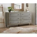 Birch Lane™ Chamberlain 6 Drawer Double Dresser Wood in Gray | 38 H x 68 W x 21 D in | Wayfair F6F78C94D87243F59B44792A79736541