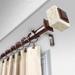 Rod Desyne Estelle Single Curtain Rod, Steel in Brown | 2.5 H x 84 W x 3.63 D in | Wayfair 100-56-489