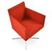 sohoConcept Harput 4 Star Dining Chair Upholstered/Fabric in Orange/White | 30 H x 22 W x 22 D in | Wayfair HAR-4STR-WHI-010