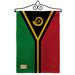 Breeze Decor Vanuatu 2-Sided Polyester 19 x 13 in. Garden Flag in Black/Green/Red | 18.5 H x 13 W in | Wayfair BD-CY-GS-108350-IP-DB-02-D-US15-BD