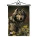 Breeze Decor Wild Spirit Burlap Nature Wildlife Impressions Decorative 2-Sided Polyester 1.5 x 1.1 ft Garden Flag in Black/Brown | Wayfair