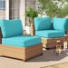 Sol 72 Outdoor™ Waterbury Outdoor Cushion Cover Acrylic in Green/Blue | Wayfair FDC415B44F7349C7A5448611FC3FAB0C