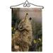 Breeze Decor The Call Burlap Nature Wildlife Impressions Decorative 2-Sided Polyester 1.5 x 1.1 ft Garden Flag in Black | 18.5 H x 13 W in | Wayfair