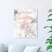 House of Hampton® 'The Heart Is Home' Textual Art on Canvas Canvas, Wood in Pink | 24 H x 20 W x 1.5 D in | Wayfair