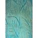 Blue/Green 0.35 in Indoor Area Rug - East Urban Home Dingman Floral Teal Area Rug Polyester/Wool | 0.35 D in | Wayfair