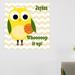 Zoomie Kids Football Owl Personalized Wall Decal Canvas/Fabric in Brown | 24 H x 24 W in | Wayfair BA402B60B95F494D8B26DDB246701D80