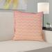 Latitude Run® Avicia Indoor/Outdoor Throw Pillow Polyester/Polyfill blend in Pink/Yellow | 18 H x 18 W x 3 D in | Wayfair