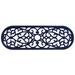 Fleur De Lis Living Needville Elliptical Curl 30 in. x 10 in. Non-Slip Outdoor Door Mat Rubber | Oval 10" x 2'6" | Wayfair