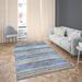 Blue 60 x 1 in Area Rug - Breakwater Bay Jaydin Striped Handmade Dhurrie Cotton Indigo Area Rug Cotton | 60 W x 1 D in | Wayfair