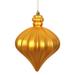 The Holiday Aisle® 6" Matte Onion Drop Christmas Ornament Plastic in Yellow | 6 H x 6 W x 6 D in | Wayfair 60D1975B28CF4CD4AB61D866A1EC549B