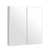 Orren Ellis Wendelgard 24.5" W x 25.5" H x 4.5" D Wall Mounted Bathroom Cabinet Manufactured in Brown/White | 25.5 H x 24.5 W x 4.5 D in | Wayfair