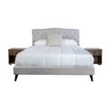 Charlton Home® Gagrani Bed w/ 2 Nightstands Upholstered in Brown | King | Wayfair CBFFB9732EF34CFB984B579063498F74