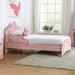 Zoomie Kids Genoa Princess Crown Single Bed in Pink | 41 H x 42.5 W x 77.63 D in | Wayfair 1782BCD5D0284430AC78E7E2FB663DF0
