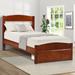 Harriet Bee Mcguigan Twin Solid Wood Platform Bed Wood in Brown | 37 H x 42.28 W x 78.5 D in | Wayfair D918AC0E9F994CFCA120FE350AEC014C