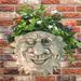 HomeStyles Muggly's The Face Mr. Sun Shine Tree & Patio Statue Planter Fiberglass/Resin//Concrete/Stone in Gray | 10 H x 13 W x 5 D in | Wayfair