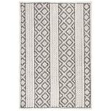 Brown/Gray 60 x 0.31 in Indoor Area Rug - Dakota Fields Conner Geometric Handmade Tufted Gray/Beige Area Rug Nylon/Viscose/Wool | Wayfair