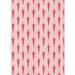Pink/Red 60 x 0.35 in Indoor Area Rug - East Urban Home Floral Red/Pink Area Rug Polyester/Wool | 60 W x 0.35 D in | Wayfair