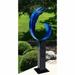 Ebern Designs Nadire Garden Art Metal in Blue/Brown | 54 H x 18 W x 9 D in | Wayfair C9F7636F797F477AB8B6B3964E580CEE