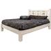 Loon Peak® Homestead Collection Pine Platform Bed Wood in White | 47 H x 60 W x 81 D in | Wayfair 0431913C93FC40089B8C69351CB7BB90