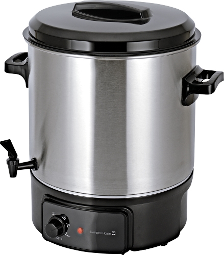 Tarrington House Mehrzweck Einkocher PB27S, 46 x 41 x 48 cm, mit Ablaufhahn, 1800 W, 20 L, silber / schwarz Image