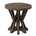 Gracie Oaks Musial End Table Wood in Black/Brown/Gray | 24 H x 24 W x 24 D in | Wayfair A4FE18A92DC54148BA62F8721AFFEE7B