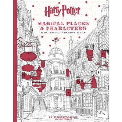 Harry Potter Magical Places & Characters Poster Coloring Book