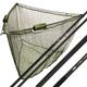 NGT 42" Dual Float Landing Net with Metal Block and 2pc 6ft 1.8m Carp Coarse Fishing Full Carbon Dynamic Landing Net Handle