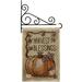 Breeze Decor Harvest Blessings Fall Thanksgiving Impressions Decorative 2-Sided 19 x 13 in. Garden Flag in Brown | 18.5 H x 13 W x 1 D in | Wayfair