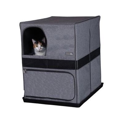 Pet Gear Prp Pawty Space Saver Cat Litter Box Enclosure, Soft Charcoal