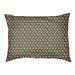 East Urban Home Festive Diamonds Outdoor Dog Pillow Metal in Red/Green | 7 H x 40 W x 30 D in | Wayfair 846F94D68C2E4B8EA50F70658E8ECF25