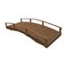 A&L Furniture Oriental Garden Bridge, Wood | 20 H x 118 W x 49 D in | Wayfair 4110C-MUSHROOM