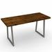 The Twillery Co.® Barwick Bar Height Solid Wood Dining Table Wood/Metal in Brown | 42 H x 120 W x 48 D in | Wayfair