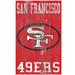 San Francisco 49ers 11'' x 19'' Heritage Distressed Logo Sign