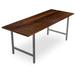 Millwood Pines Braddock Fir Solid Wood Dining Table Wood/Metal in White/Brown | 42 H x 42 W x 36 D in | Wayfair 9F98A8957FEB42F7940D13D5D550B7D2