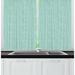 East Urban Home Abstract Mosaic Continuous Pattern w/ Leafy Ornament Symmetric Art Kitchen Curtain Polyester | 39 H x 55 W x 2.5 D in | Wayfair