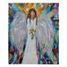 East Urban Home Angel w/ Sunflowers Soft Sherpa Blanket Microfiber/Fleece/Microfiber/Fleece | 51 W in | Wayfair 68FBA1FE5E0042D5B5D250584052CC43