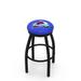 Holland Bar Stool NHL Swivel Extra Tall Stool Upholstered/Metal in Black | 36 H x 19 W x 19 D in | Wayfair L8B2B25ColAva