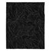 East Urban Home Black Leaves Soft Sherpa Blanket Microfiber/Fleece/Microfiber/Fleece | 51 W in | Wayfair B3B6656E609645A28989F5EC7770AC7C