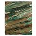 East Urban Home Agate Magic Tan Dark Green Soft Sherpa Blanket Microfiber/Fleece/Microfiber/Fleece | 68 W in | Wayfair