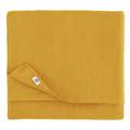 Linen & Cotton Tablecloth Table Linen Cloth Hygge - 100% Linen, Mustard Yellow (140 x 220 cm) Rectangular Washable Table Cloth for Home Kitchen Dining Table Decoration Restaurant Hotel Summer Party