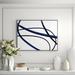 Casa Fine Arts Brush in Motion - Indigo II - Floater Frame Painting Print on Canvas in Blue | 12 H x 16 W x 2 D in | Wayfair 34395-01