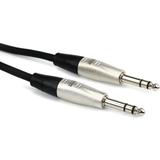 Hosa HSS-010 Pro Balanced Interconnect Cable - REAN 1/4-inch TRS Male to REAN 1/4-inch TRS Male - 10 foot