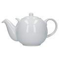London Pottery Extra Large Teapot with Strainer, White, 10 Cup (3 Litre)