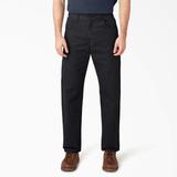 Dickies Men's Relaxed Fit Heavyweight Duck Carpenter Pants - Rinsed Black Size 40 34 (1939)